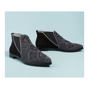 NWOT Anthropologie Meher Kakalia Embellished Boots  Size 7